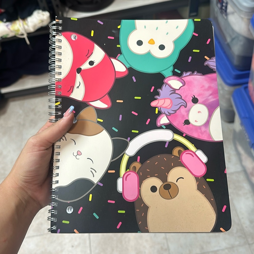 $$ Squish mallows spiral notebook 80 sheets brand new